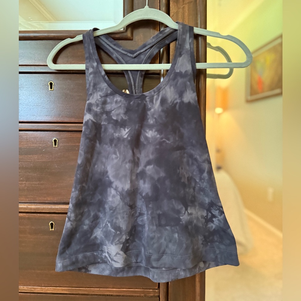 Lululemon Athletica Align Gray Tie-Dye Tank Top